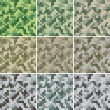 Camouflage seamless clipart