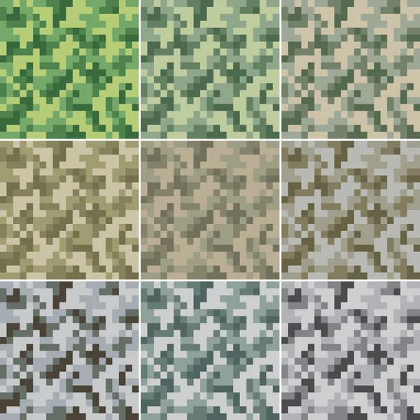 Camouflage sans couture — Image vectorielle