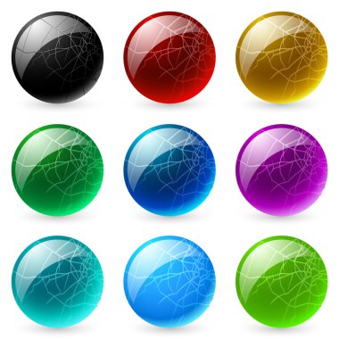 Glossy spheres clipart