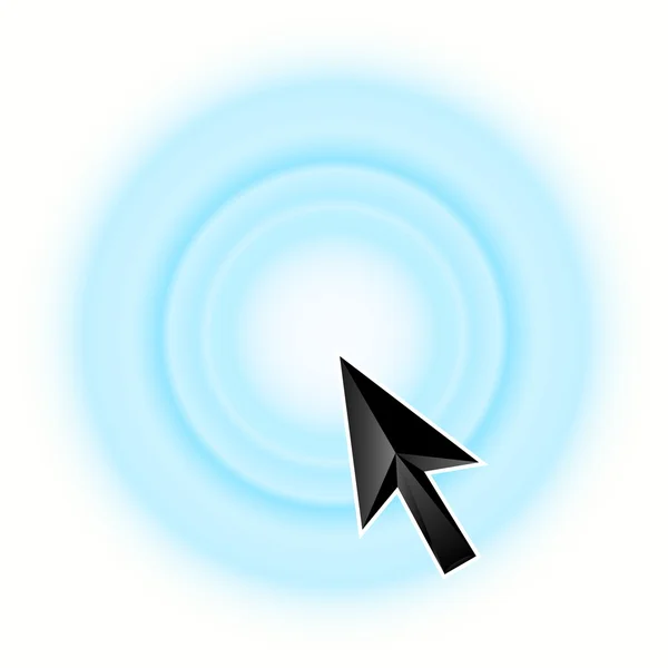 Pfeil-Symbol blau — Stockvektor