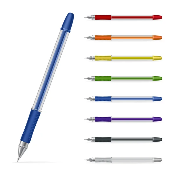 Ballpoint pens — Stock Vector