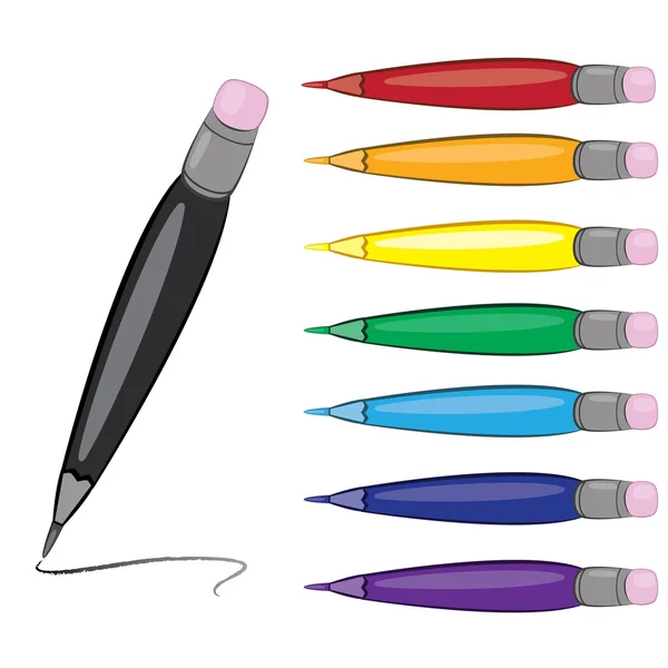 Цветные ручки — стоковый вектор