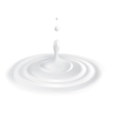 Milk splash. Vector illustration on white background clipart