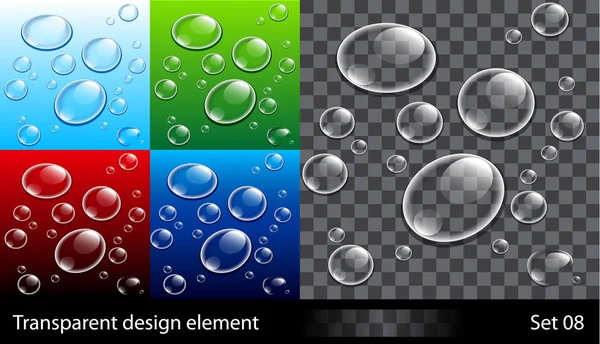 Set milieux avec des bulles colorées — Image vectorielle
