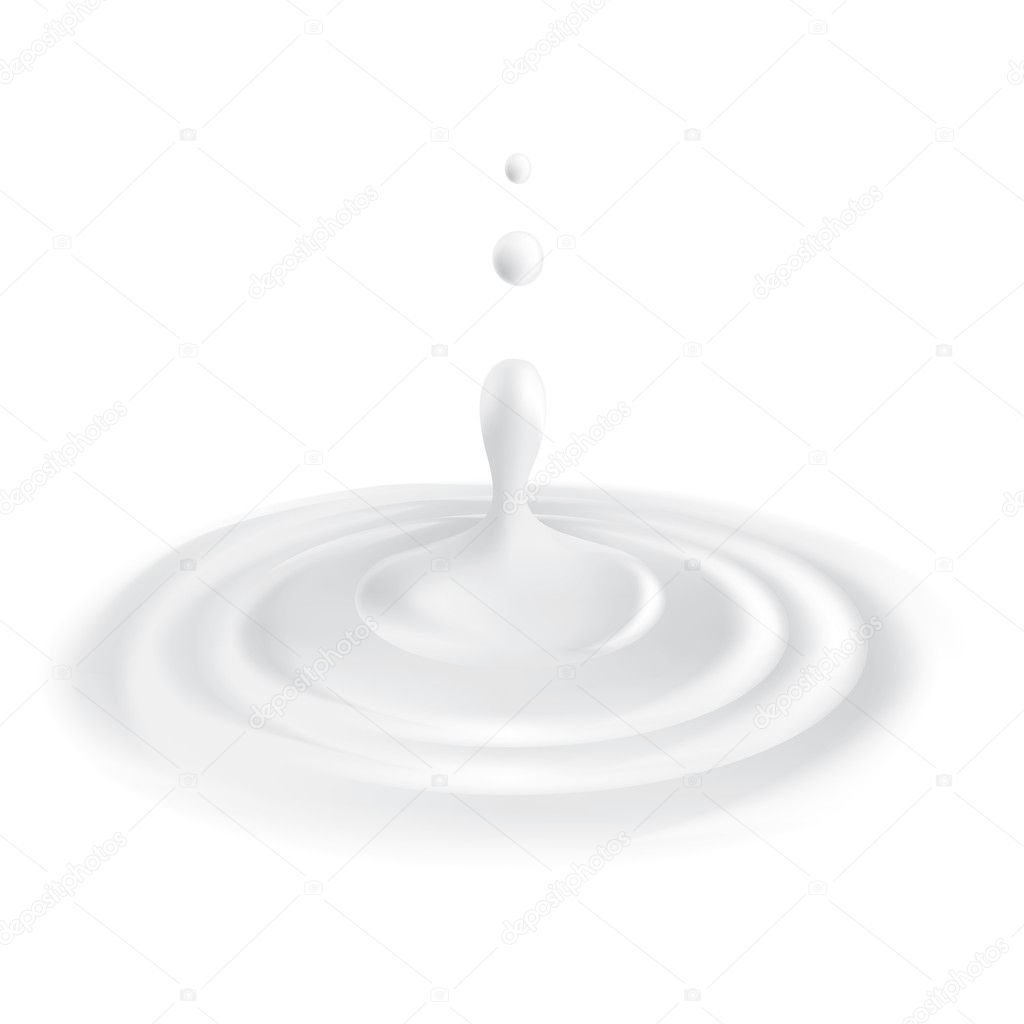 Milk splash. Vector illustration on white background