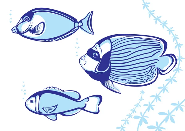 Τροπικά ψάρια — Διανυσματικό Αρχείο