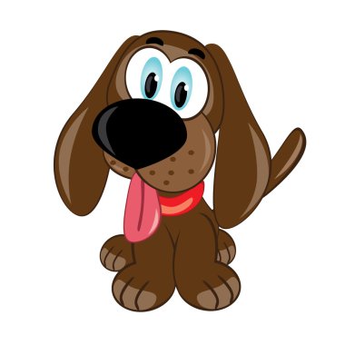 Cartoon puppy. clipart