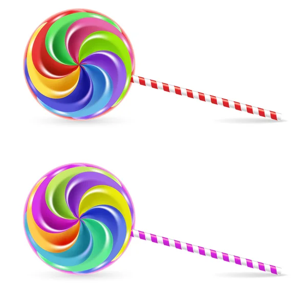 Spiral lollipop — Stock Vector