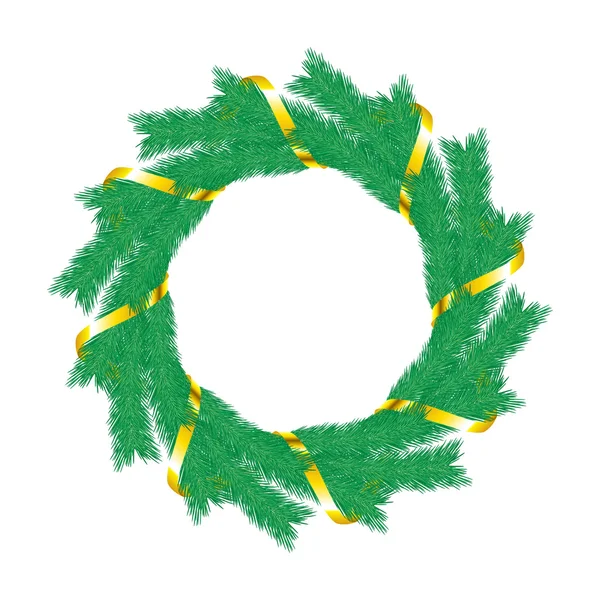 Couronne de Noël . — Image vectorielle