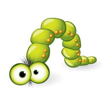 Larva Character clipart