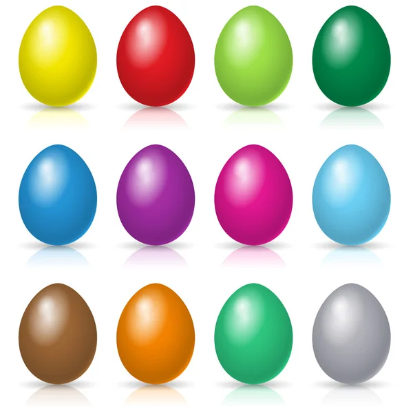 Σετ πασχαλινών αυγών — Διανυσματικό Αρχείο