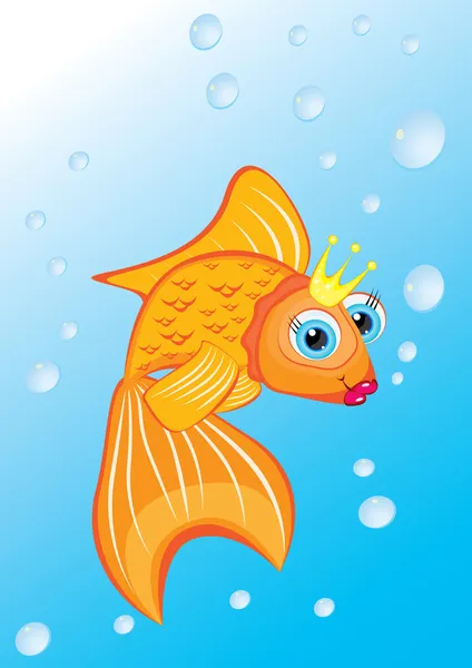 Pesce dorato — Vettoriale Stock