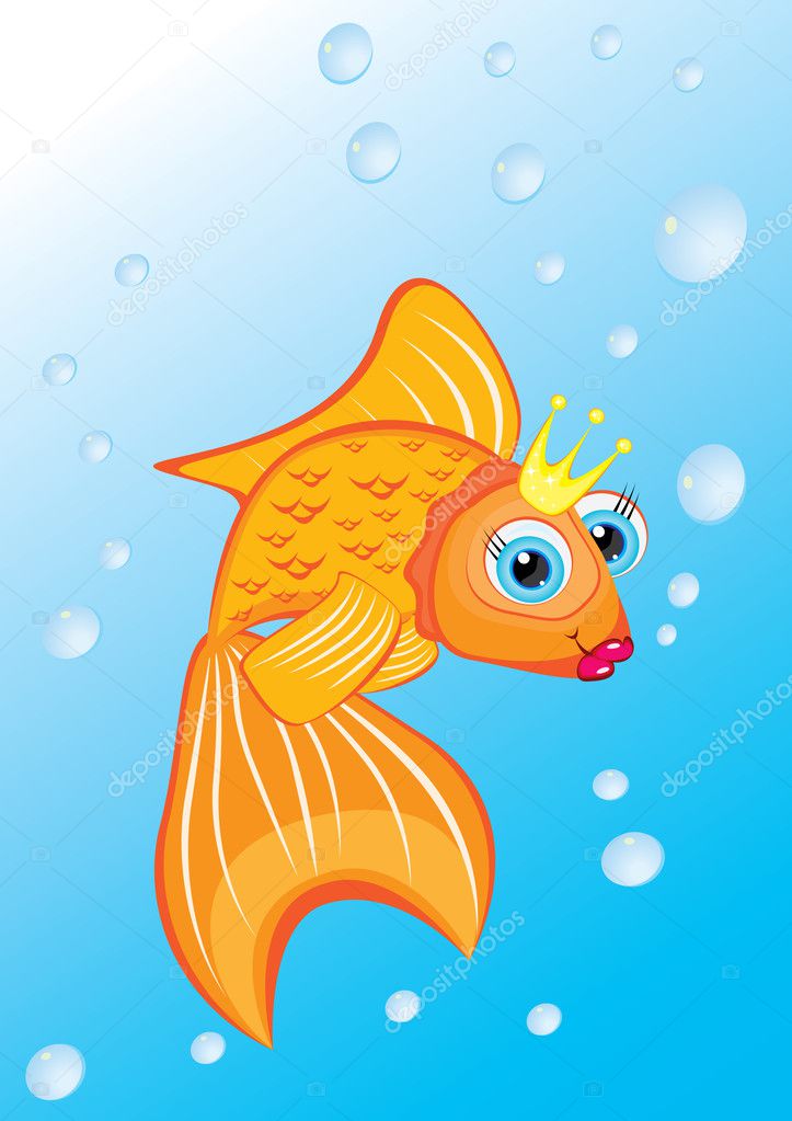 Golden Fish Stock Vector Image by ©dvargg #5316180
