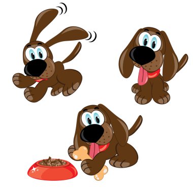 Cartoon dogs clipart