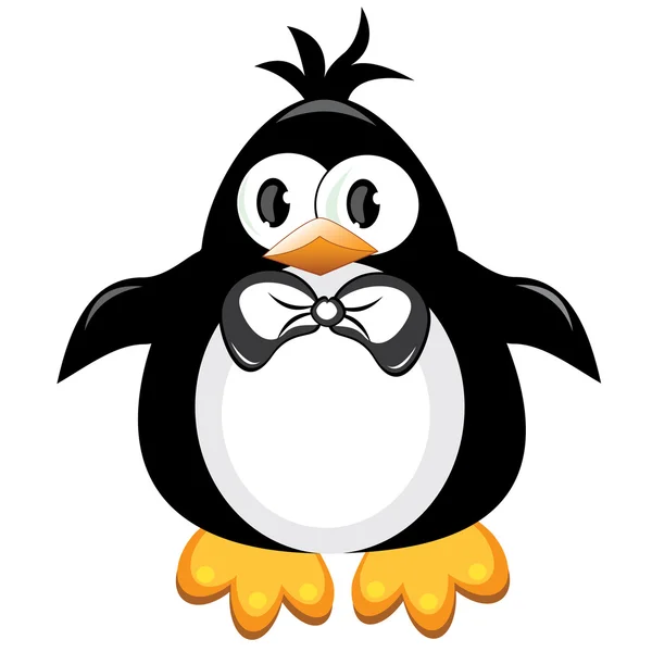 Pingwin ptak kreskówka. chłopiec. — Wektor stockowy