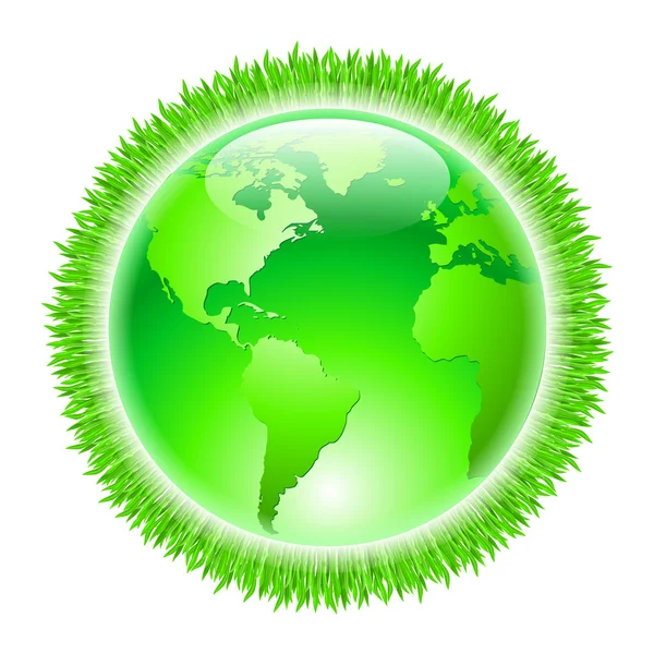 Зелена Планета Земля — стоковий вектор