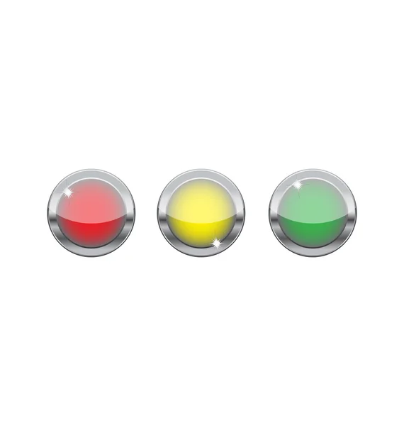 Μεταλλικά κουμπιά — Διανυσματικό Αρχείο