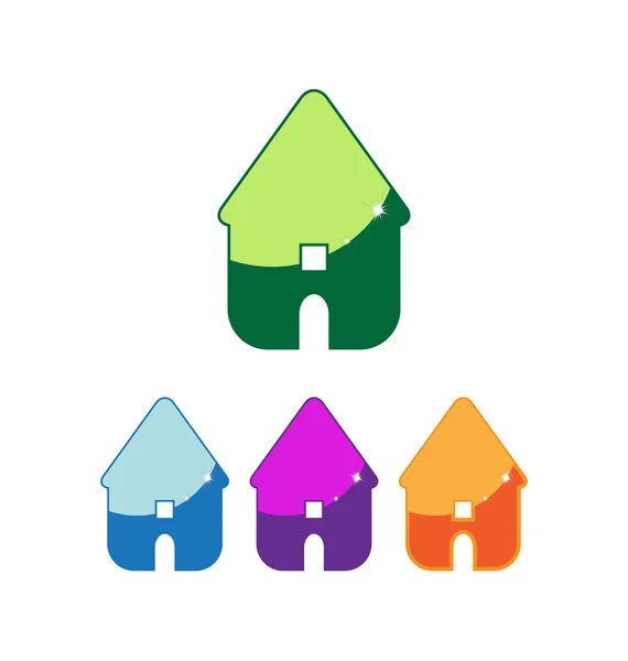 Casa de color — Vector de stock