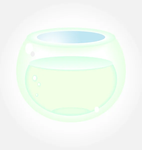 Empty fishbowl — Stock Vector