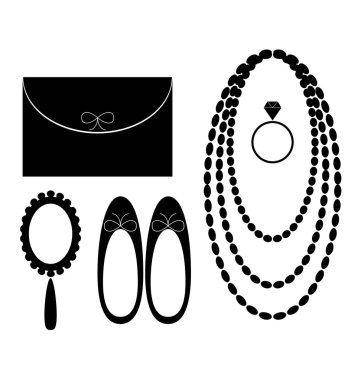 Accesories for women clipart