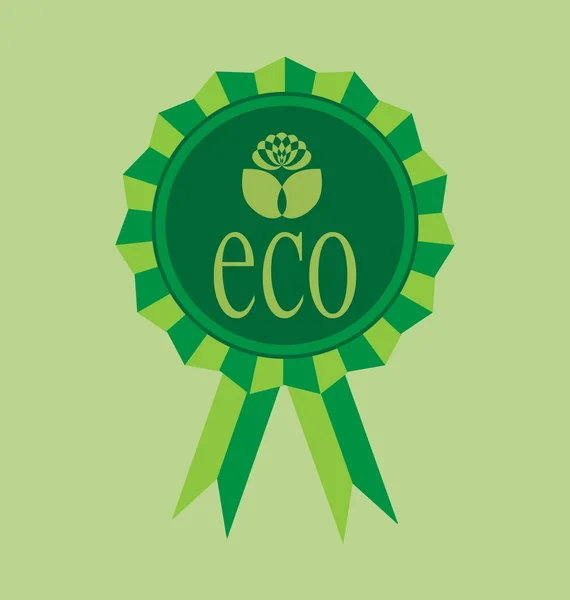 Ecological emblem — Stock Vector
