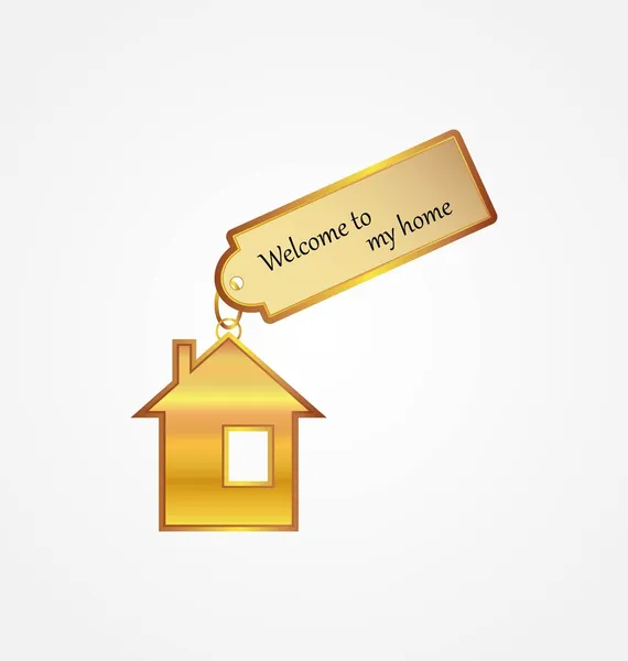 Velkommen til mit hjem. – Stock-vektor
