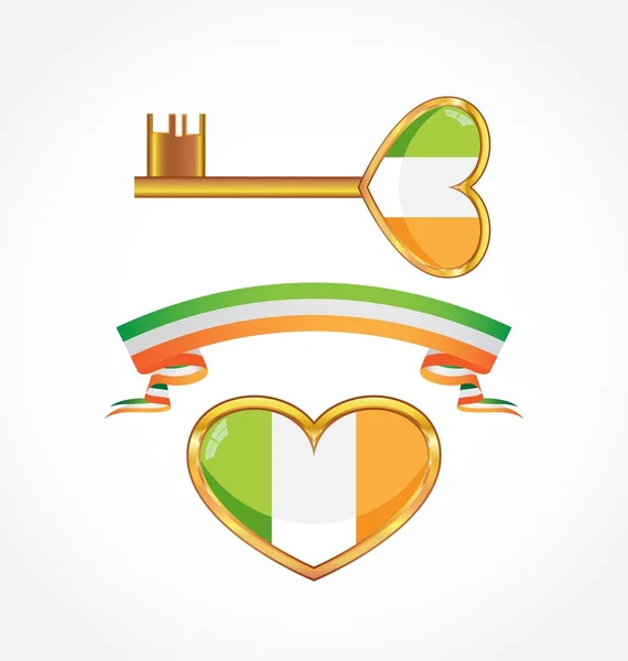 Drapelul Irlandei — Vector de stoc