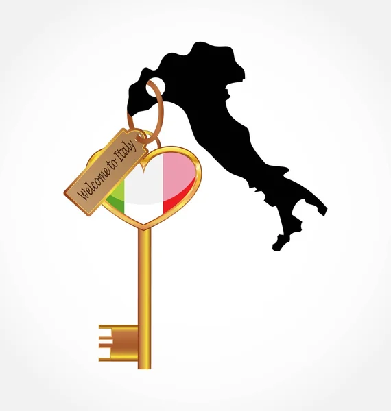 Clave para Italia — Vector de stock