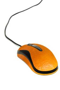 Orange mouse clipart