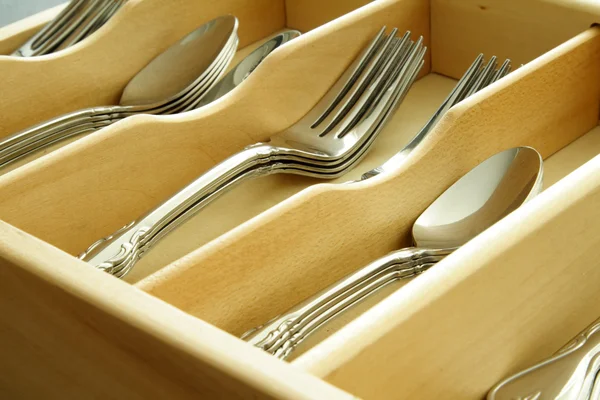 Spoons and forks — Stock Photo, Image