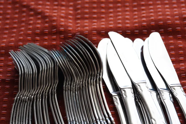 Forks and knives — Stock Photo, Image