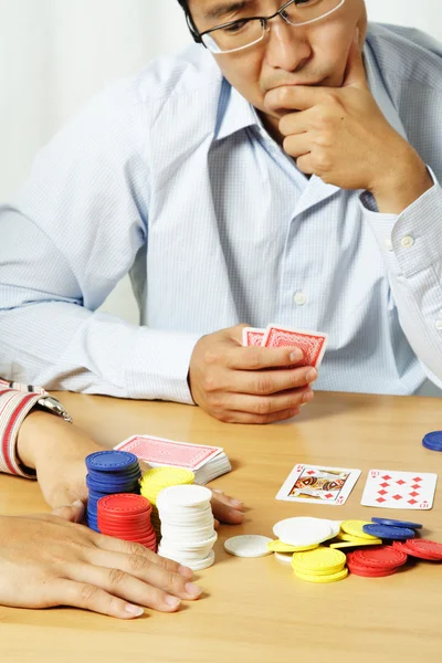 Playing poker — Stock Photo, Image