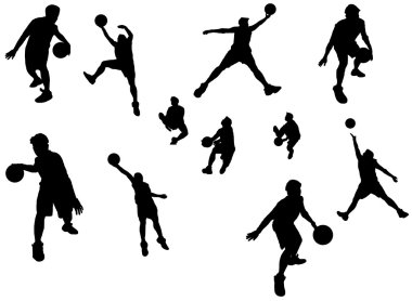 Basketball player clipart