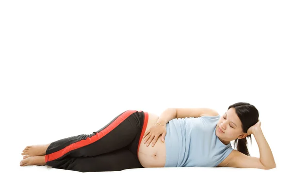 Mujer embarazada relajada —  Fotos de Stock