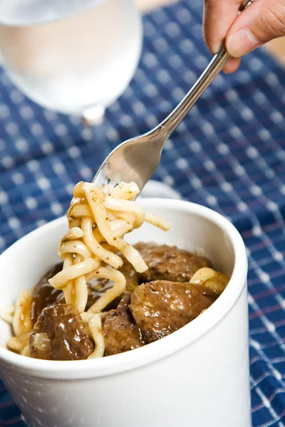 Rundvlees noodle — Stockfoto