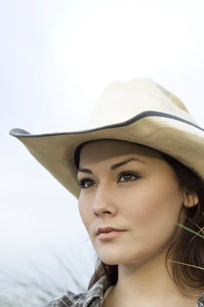 Mooie cowgirl — Stockfoto