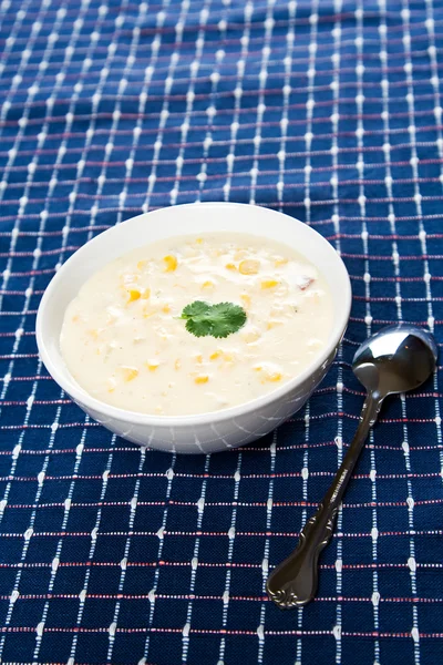 Creamy corn soup — Stock Image Creamy corn soup Stock Picture