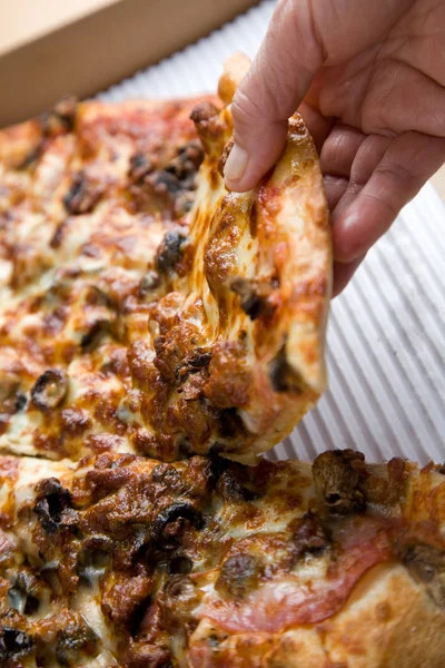 stock image Eating pizza