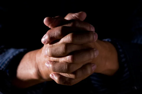 Χέρια προσευχής — Φωτογραφία Αρχείου