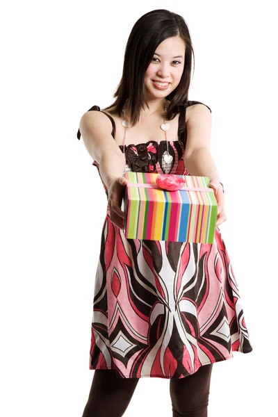 Giving a gift — Stock Photo, Image