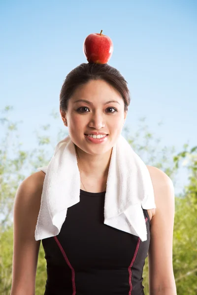 Zdravá asijské žena — Stock fotografie