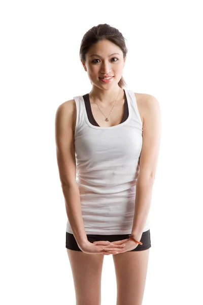 Asiático mulher exercício — Fotografia de Stock