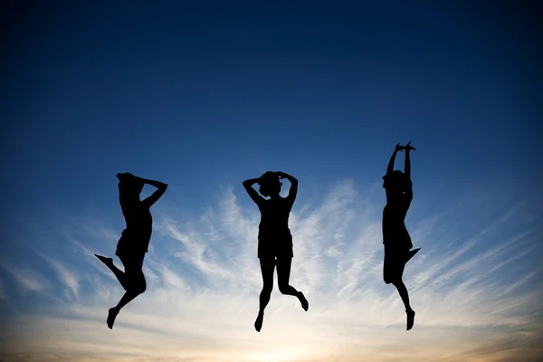 Saltare con gioia — Foto Stock