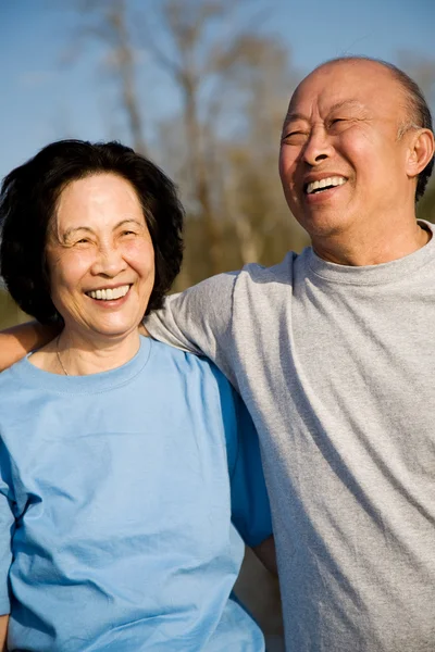 Senior pareja asiática — Foto de Stock