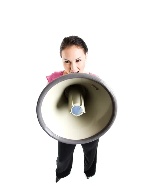 Shouting businesswoman — Stock Photo, Image