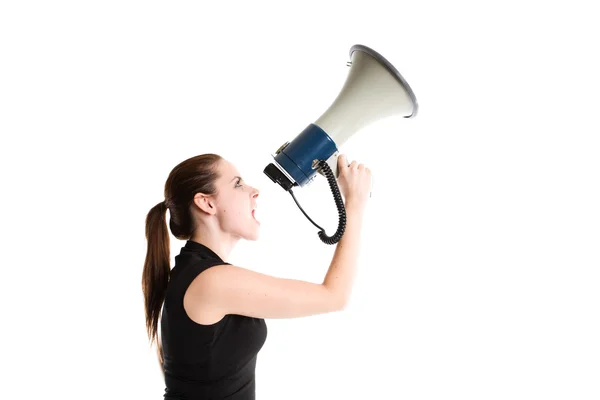 Shouting businesswoman — Stock Photo, Image