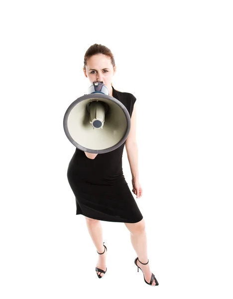 Кричати кавказька бізнес-леді — стокове фото
