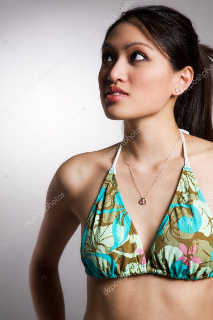 Bikini asian woman