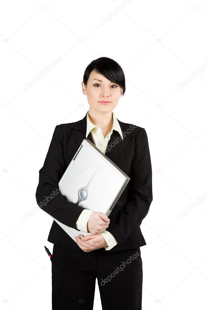 Businesswoman and laptop