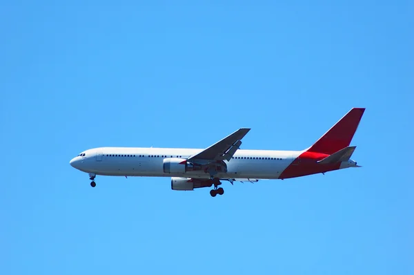 Aeroplane Clear Blue Sky — Stock Photo, Image